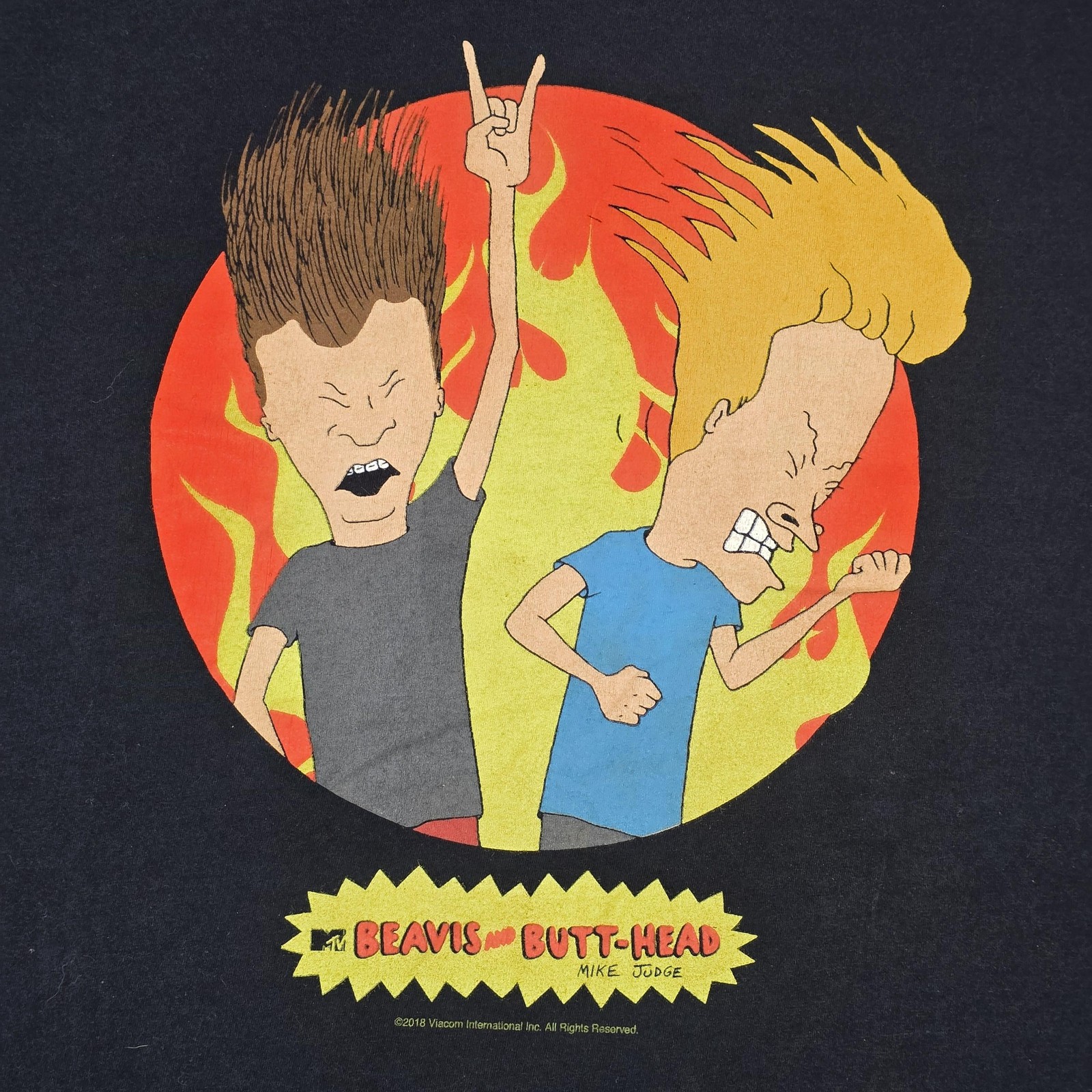 Beavis and Butt-Head Shirt Mens 2XL Black Impact Merchandising Cartoon Tee 2016