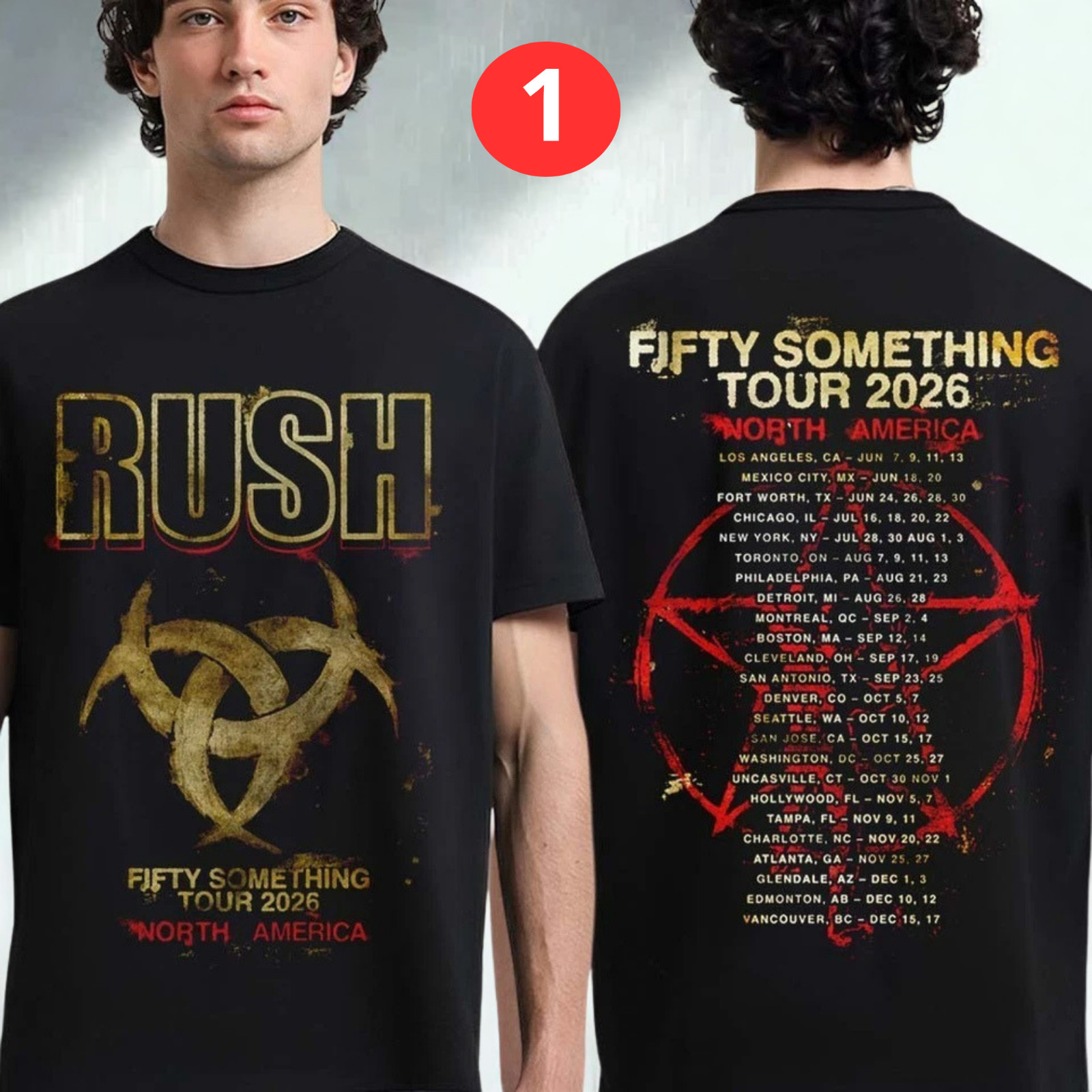 Rush Stage Logo Shirt, Fifty Something Tour 2026 Tee, Fan Gift (Reprint)