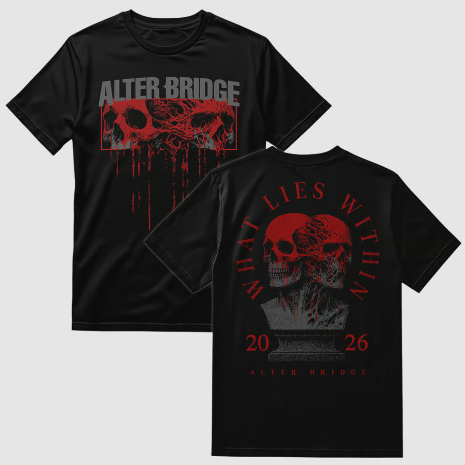 Alter Bridge1 Red Skull What Lies Within Tour 2026 T-Shirt