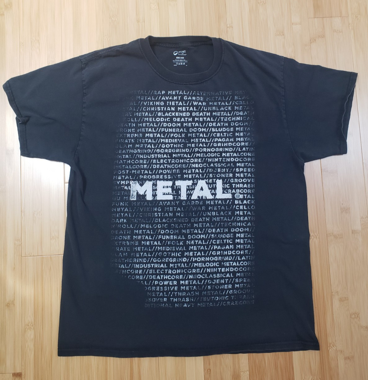 C Port & Co Tshirt Black Metal Music Grunge Punk Goth Biker Y2K Mens Size L