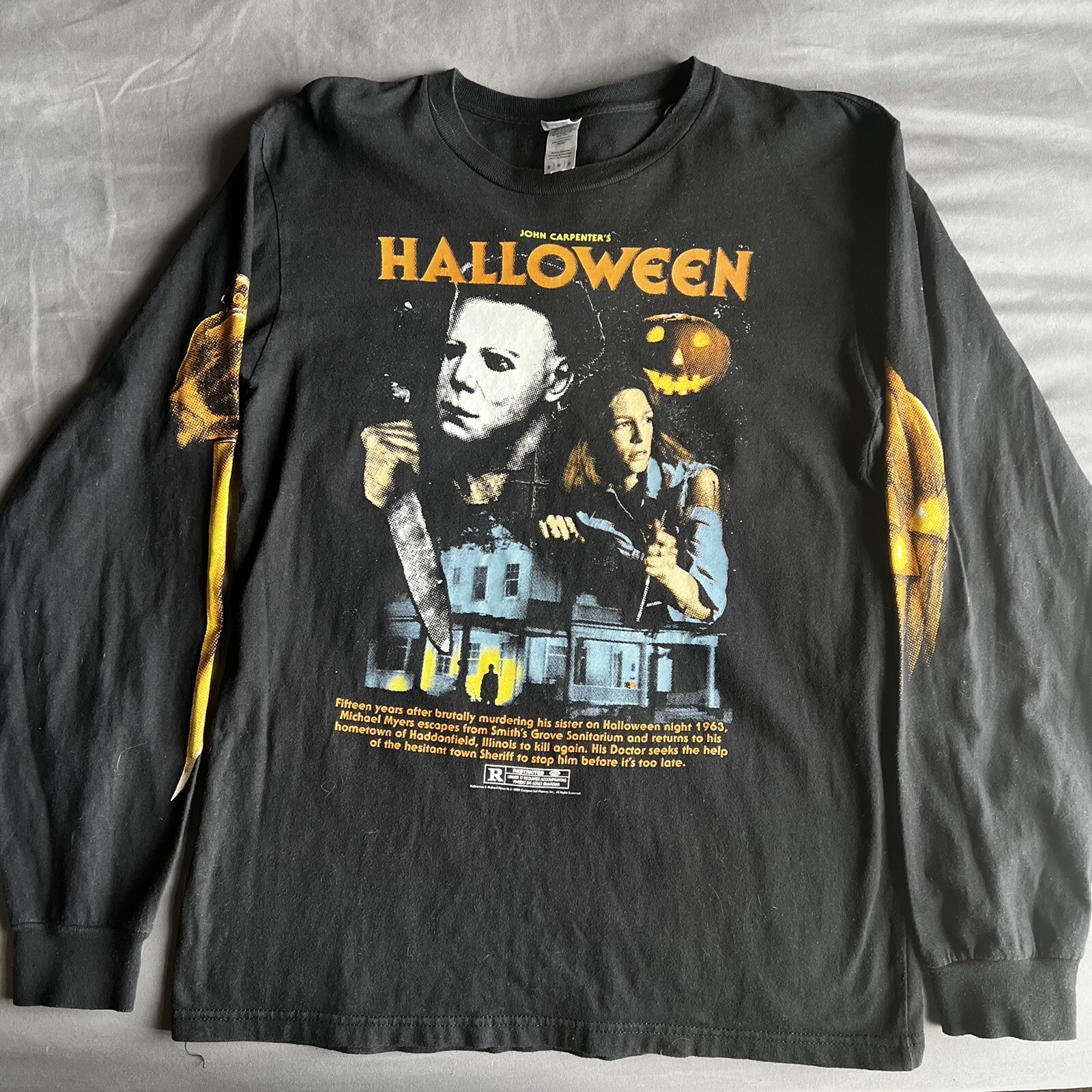 Graveyard Goods Halloween Long Sleeve T-shirt RARE OOP Mens Medium