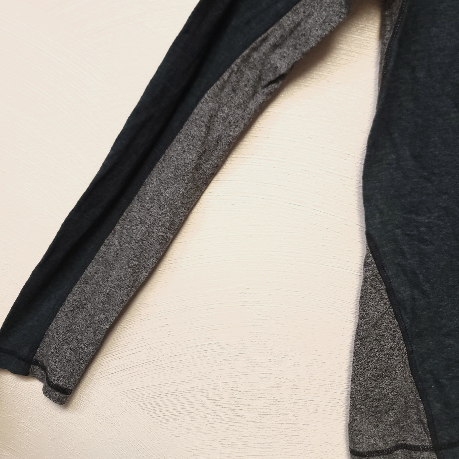 Bke Mens Henley T-Shirt Size Large L Long Sleeve Soft Stretchy Teal Gray