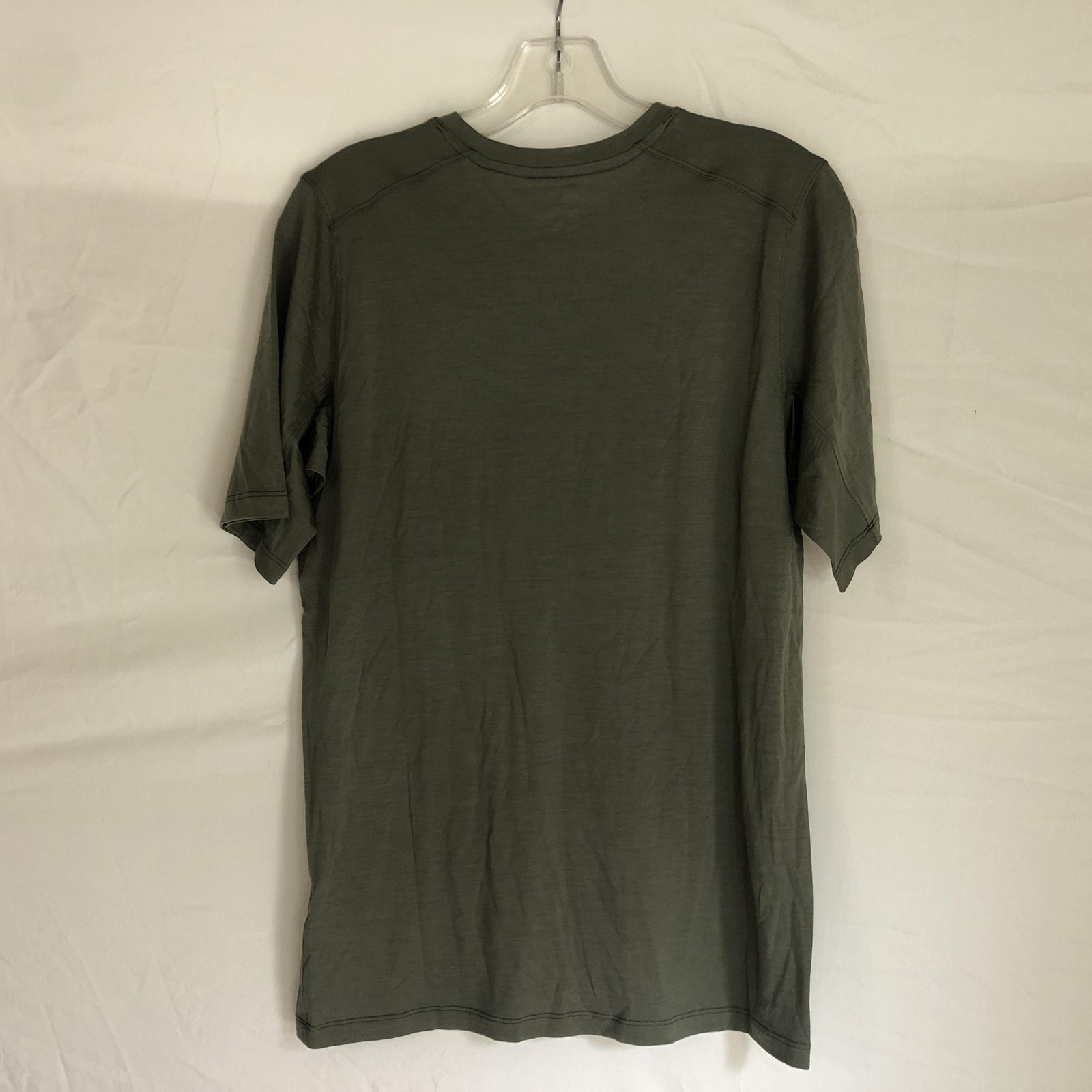 Arc’teryx Shirt Mens Small Grey Wool Nylon Logo Short Sleeve Outdoor Graphic
