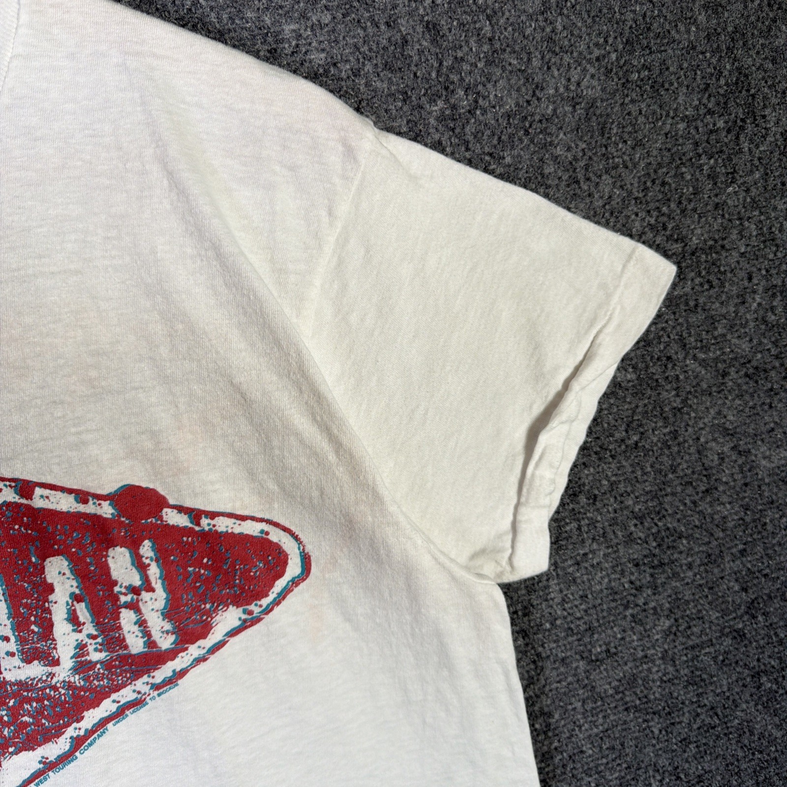 Vintage Bob Dylan Shirt Mens Large White 80s 1989 Band Tee Lyrics Rare Rock USA