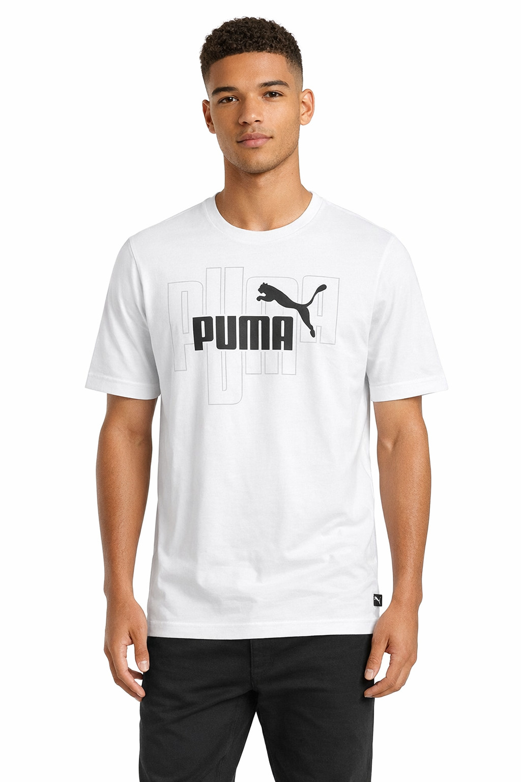 Puma Mens T Shirt Cotton Single Jersey No. 1 Logo Sports Gym Top Tee S-XXL