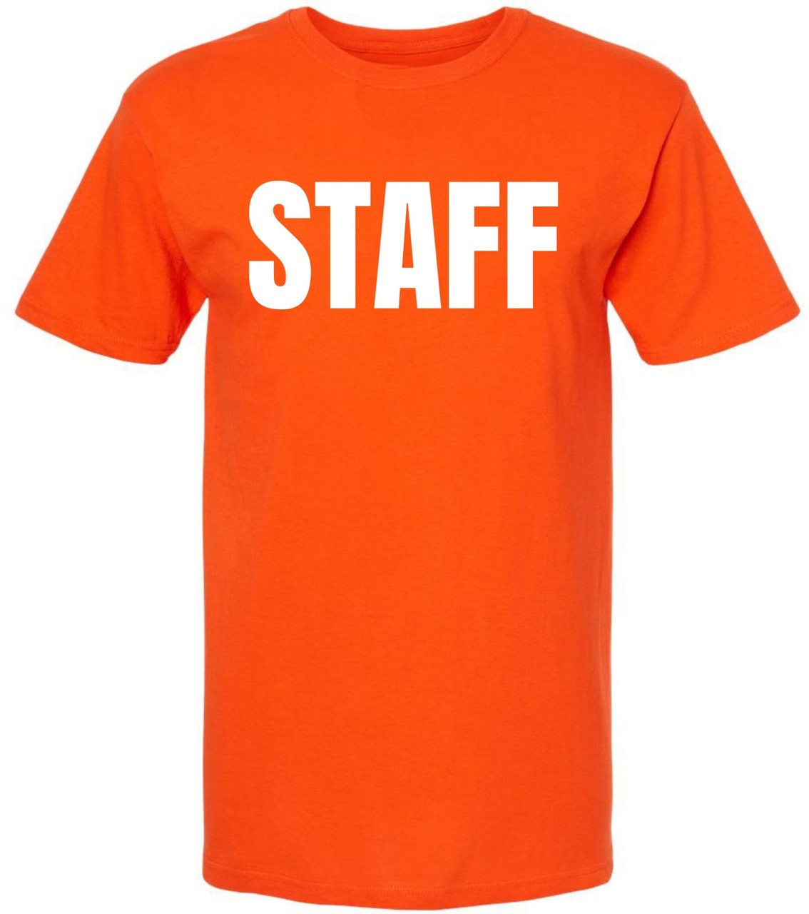 Staff T Shirt Printed Work Uniform Crewneck Tee Event Security Team Shirt