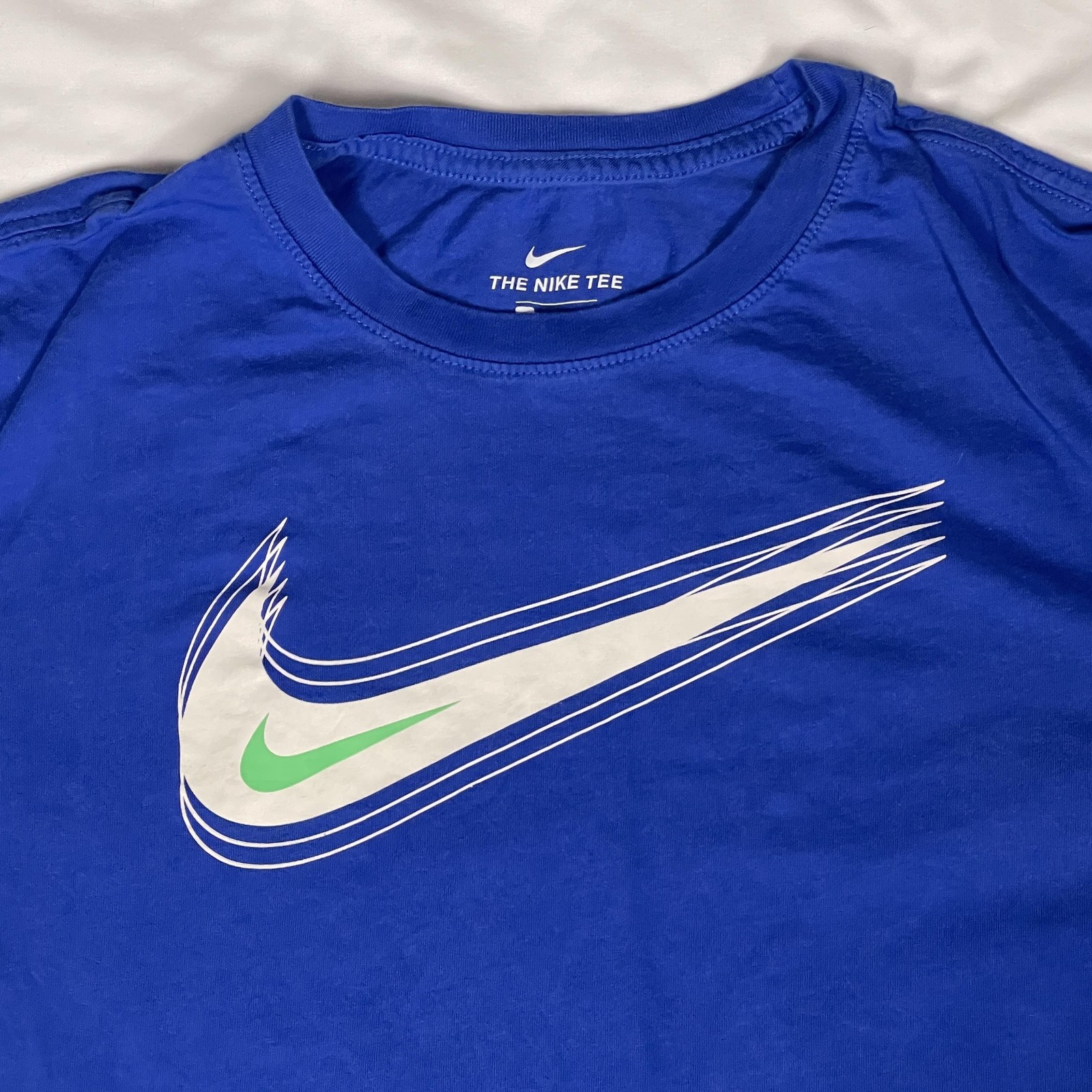Nike Shirt Mens XL Blue The Nike Tee Fast Swoosh Graphic Sports Tee DB6470-480