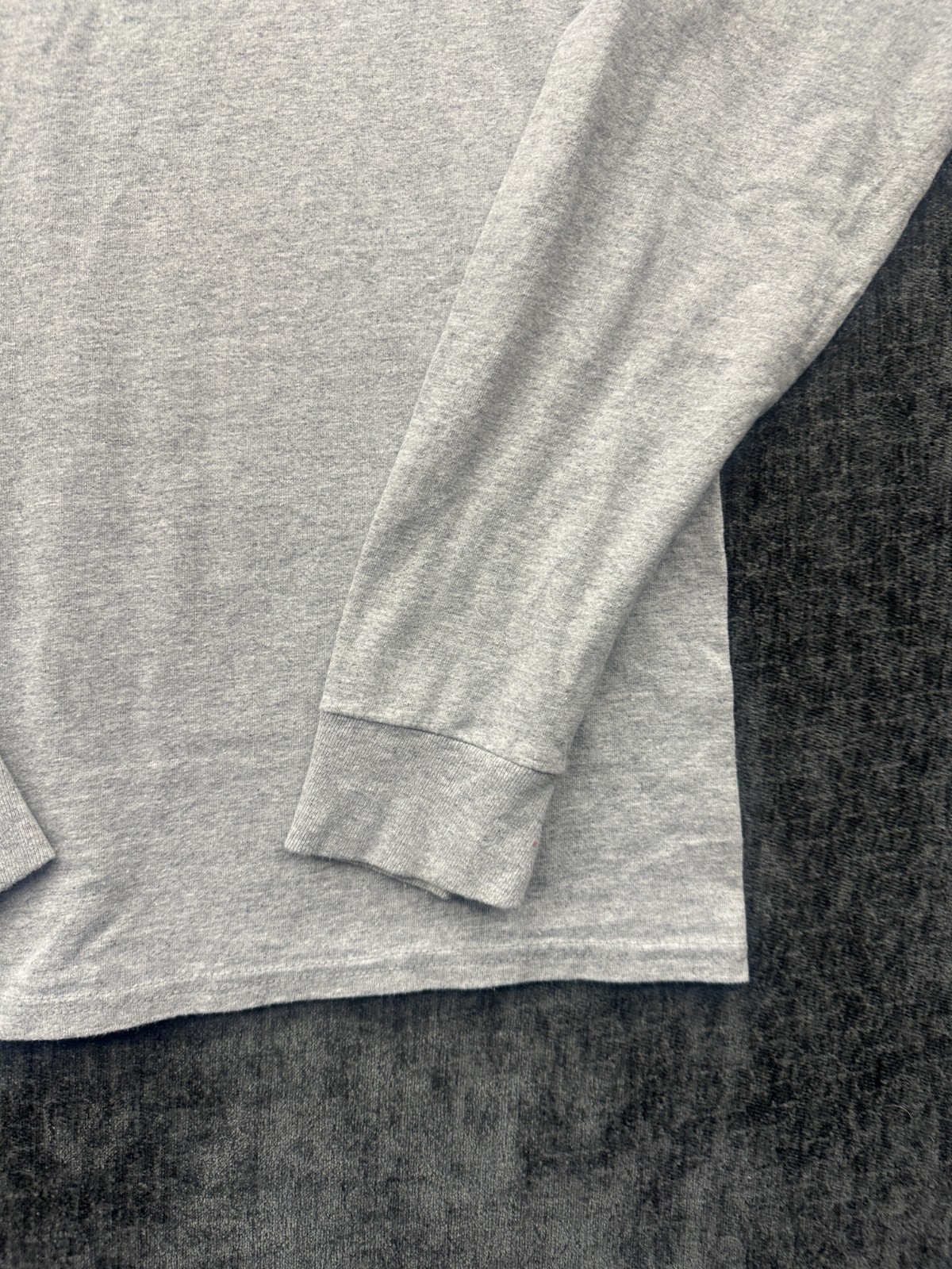 Champion Authentic Athletic Shirt Mens M Heather Gray Script Logo Standard Fit