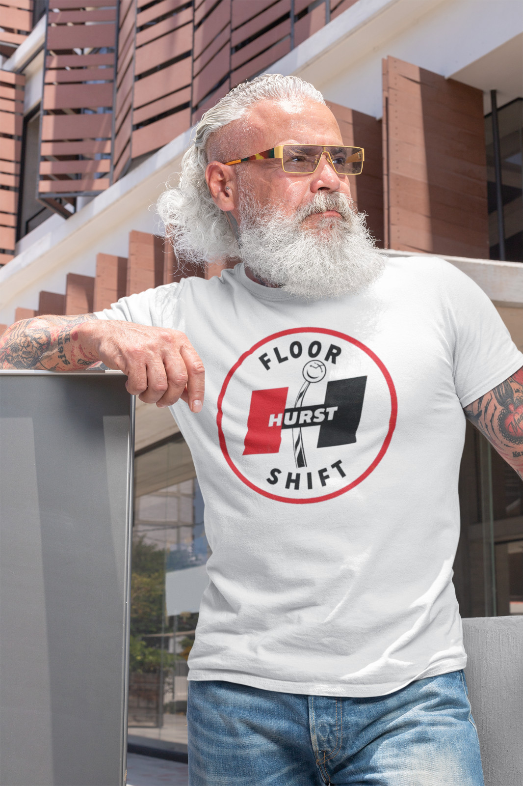 Hurst Shifter Logo T-Shirt Sizes S-2xl Hotrod Rockabilly Drag Racing Shirt