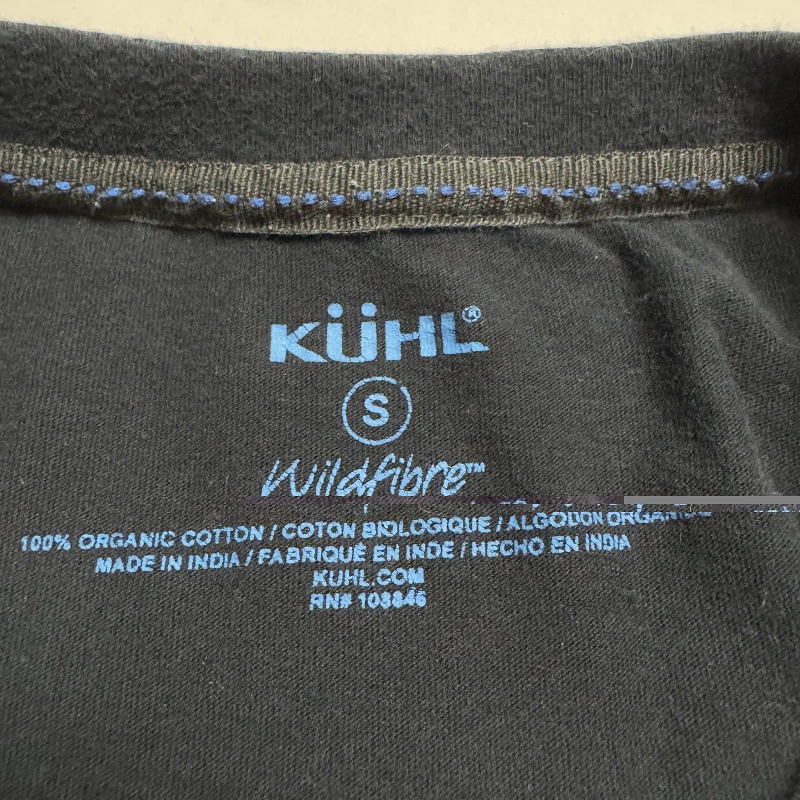 Kuhl Bravado Wildfibre Organic Cotton Short Sleeve T-Shirt In Black Size: S