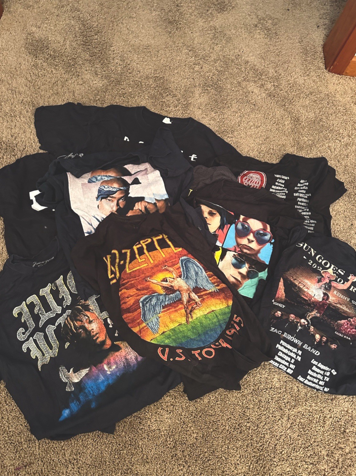 Streetwear Vintage Rock Tees In Bulk Lot of 10 Sizes Vary