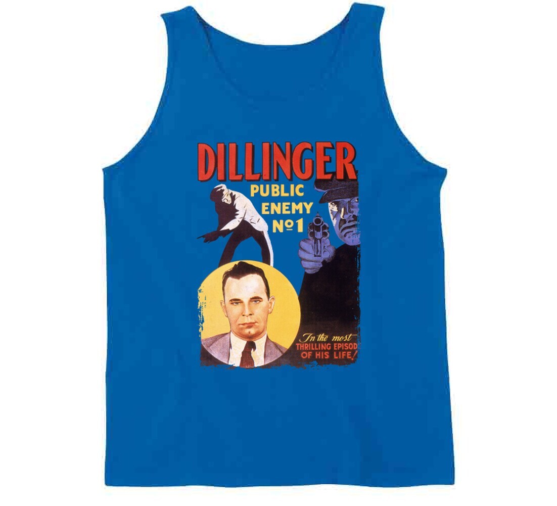 Dillinger Public Enemy No 1 30s Mobster Movie Fan T Shirt