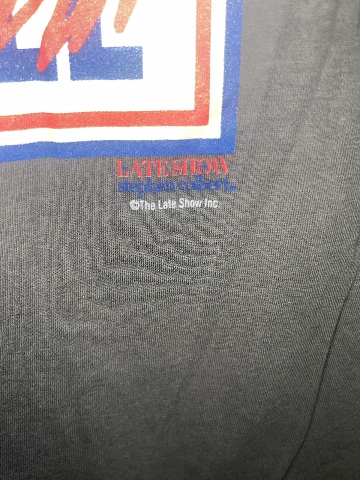 Retro United We Stand Divided Stephen Colbert Shirt Gray colored Size L Gildan