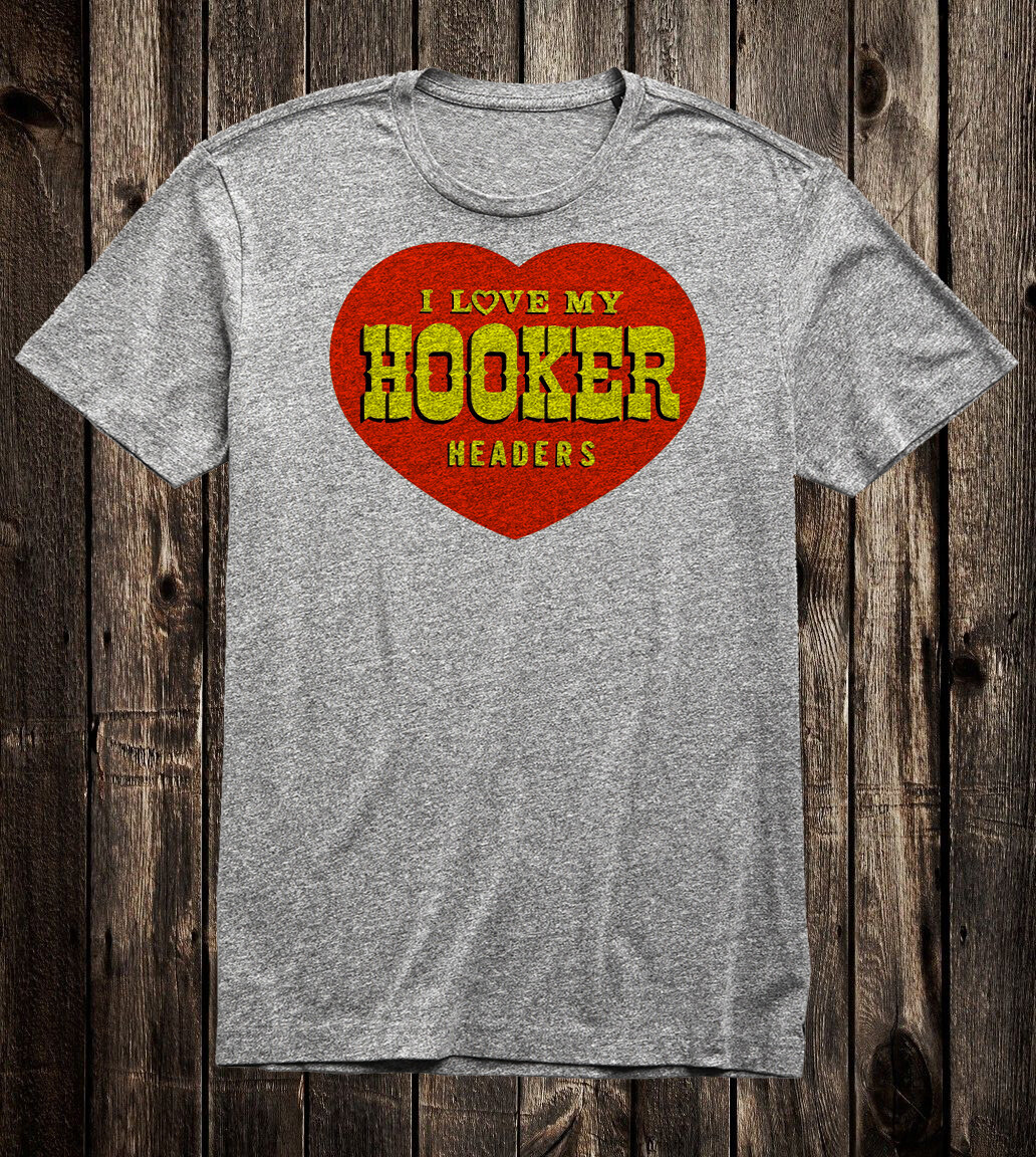 Hot Rod Tee T Shirt Drag Race Hooker Headers Heart Speed Shop Racing Nostalgia