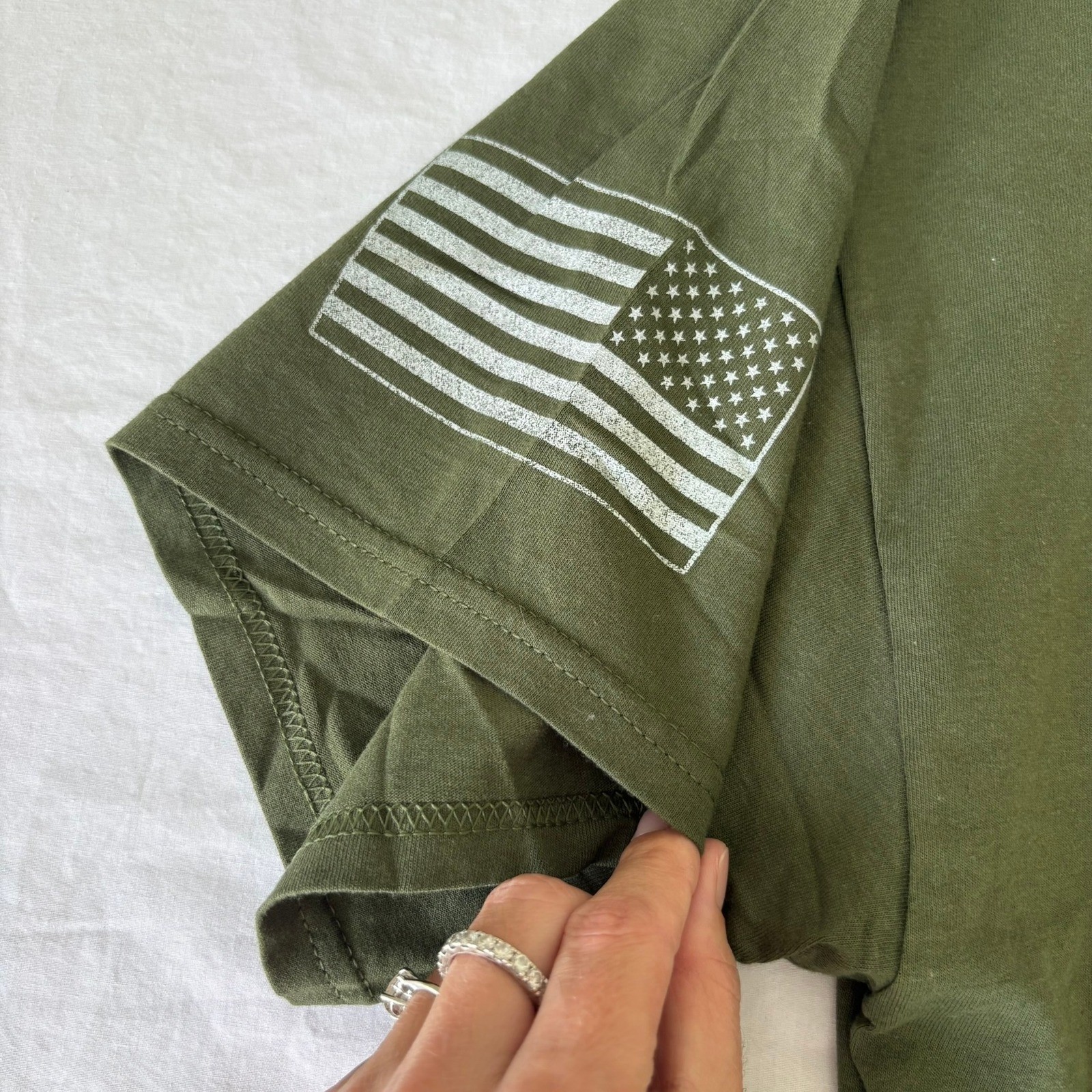NRA American By Birth Member By Choice Graphic T-Shirt Olive Green XL New
