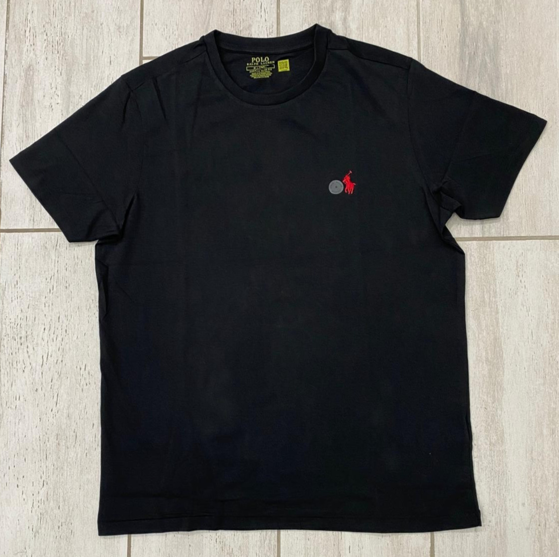 Polo Ralph Lauren Men’s Classic-Fit Crewneck T-Shirt Black & White -S,M,L,XL,XXL