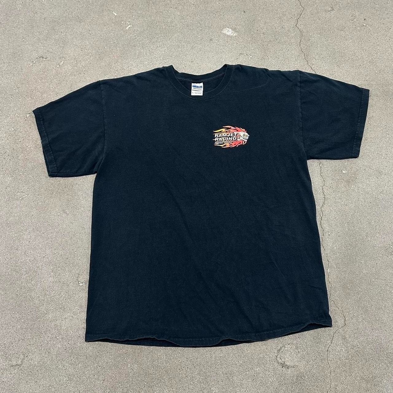 Y2K Skull Flame Racing T-Shirt
