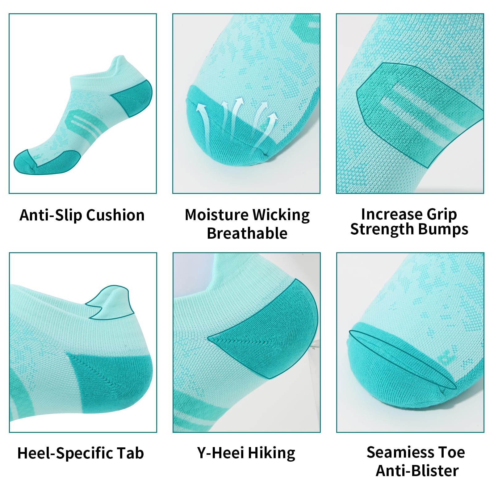 Womens Ankle Compression Socks with Arch Support Athletic Low cut Running Soc…