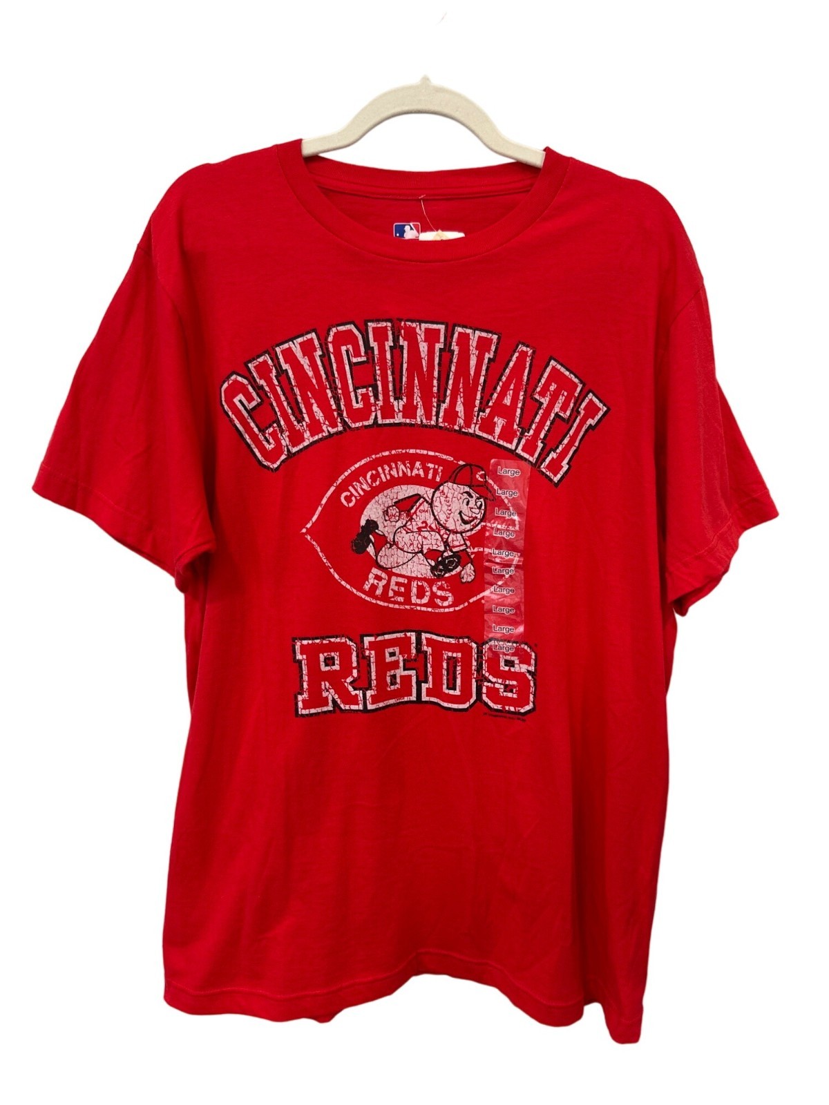 Genuine Merchandise T Shirt Large Cincinnati Reds National League MLB Red NEW