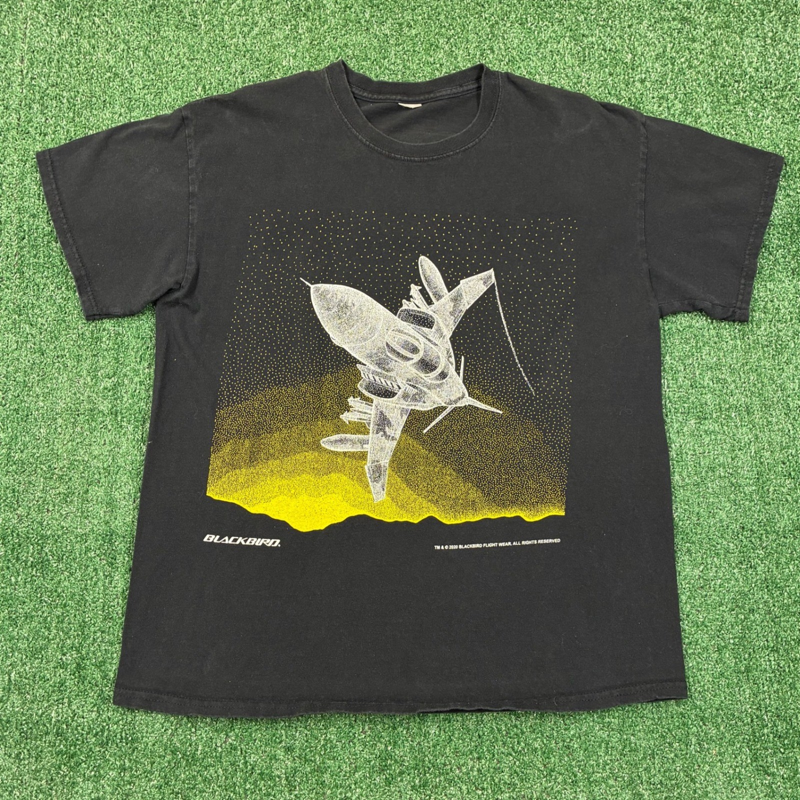 Y2K Blackbird Flight Wear Fighter Jet T-shirt