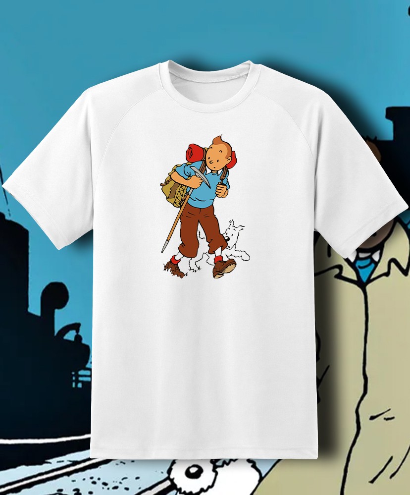 Les Aventures De Tintin T shirt Adult & Youth sizes FAST SHIP!!