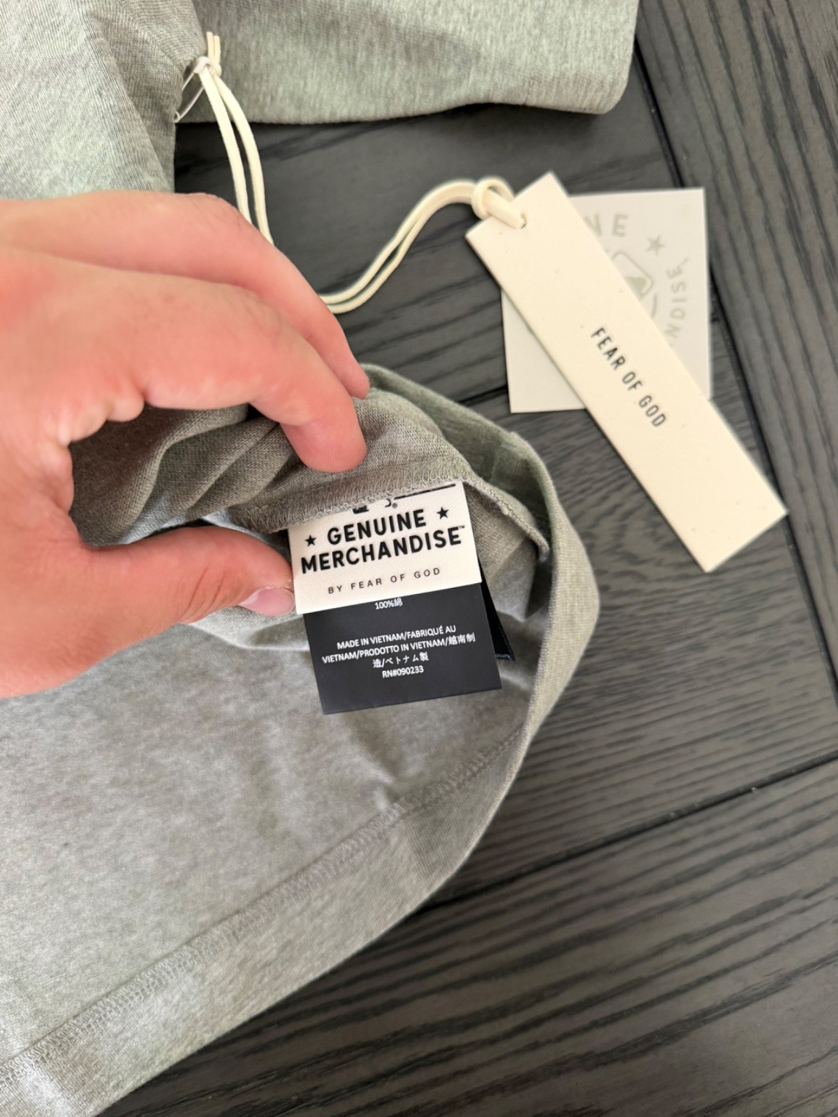 New Essentials Fear of God MLB LA Dodgers Gray Men’s T-Shirt Medium $130