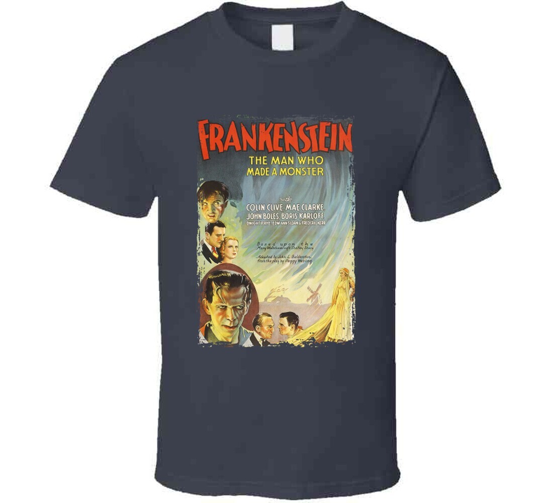 Frankenstein 30s Classic Horror Movie Fan T Shirt