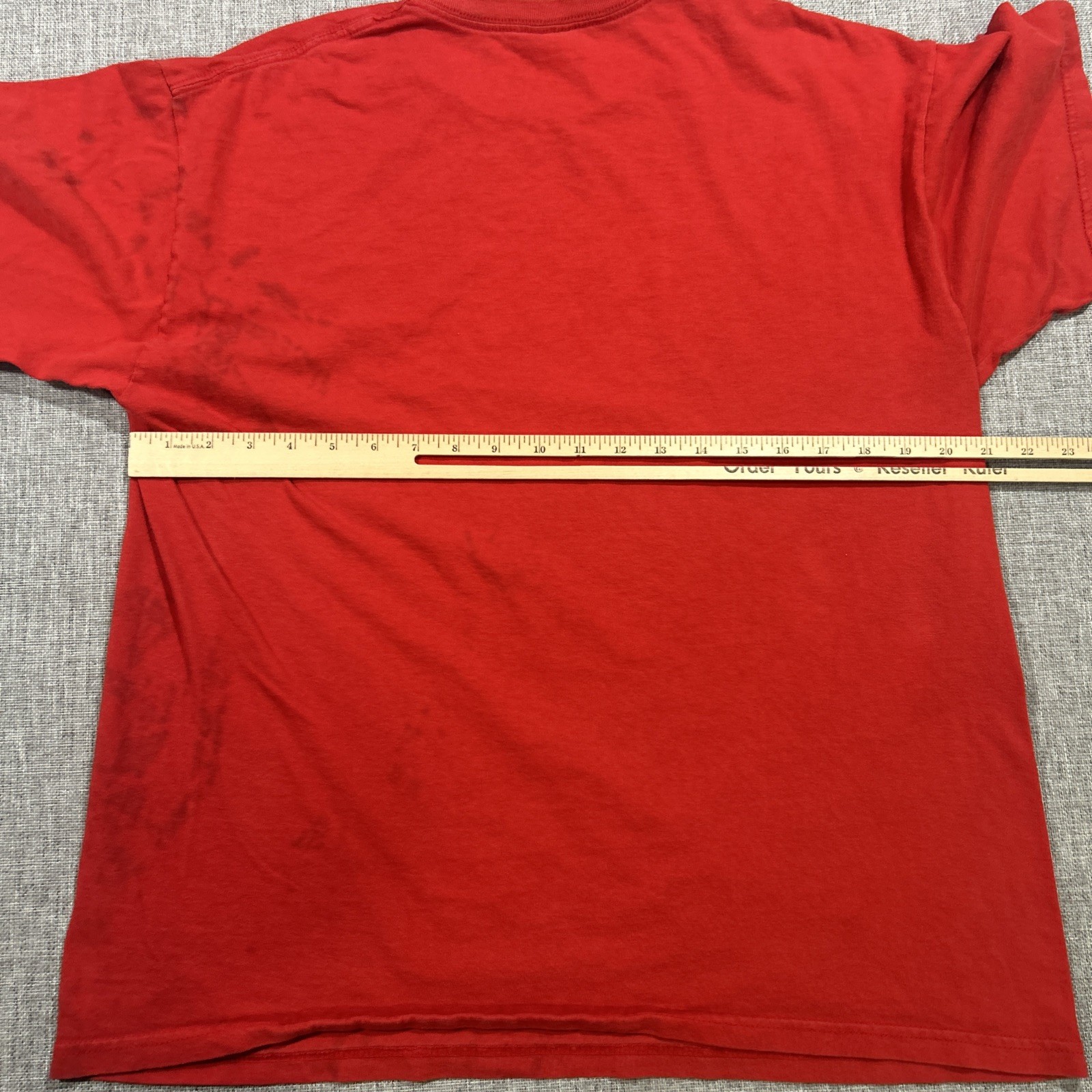 2011 Adventure Time Shirt Size L Cartoon Network Red What Time Is It Finn Jake