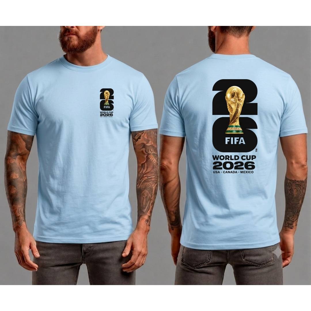 World Cup 2026 T-Shirt Football Soccer USA Worldcup Logo Tee Gildan Softstyle