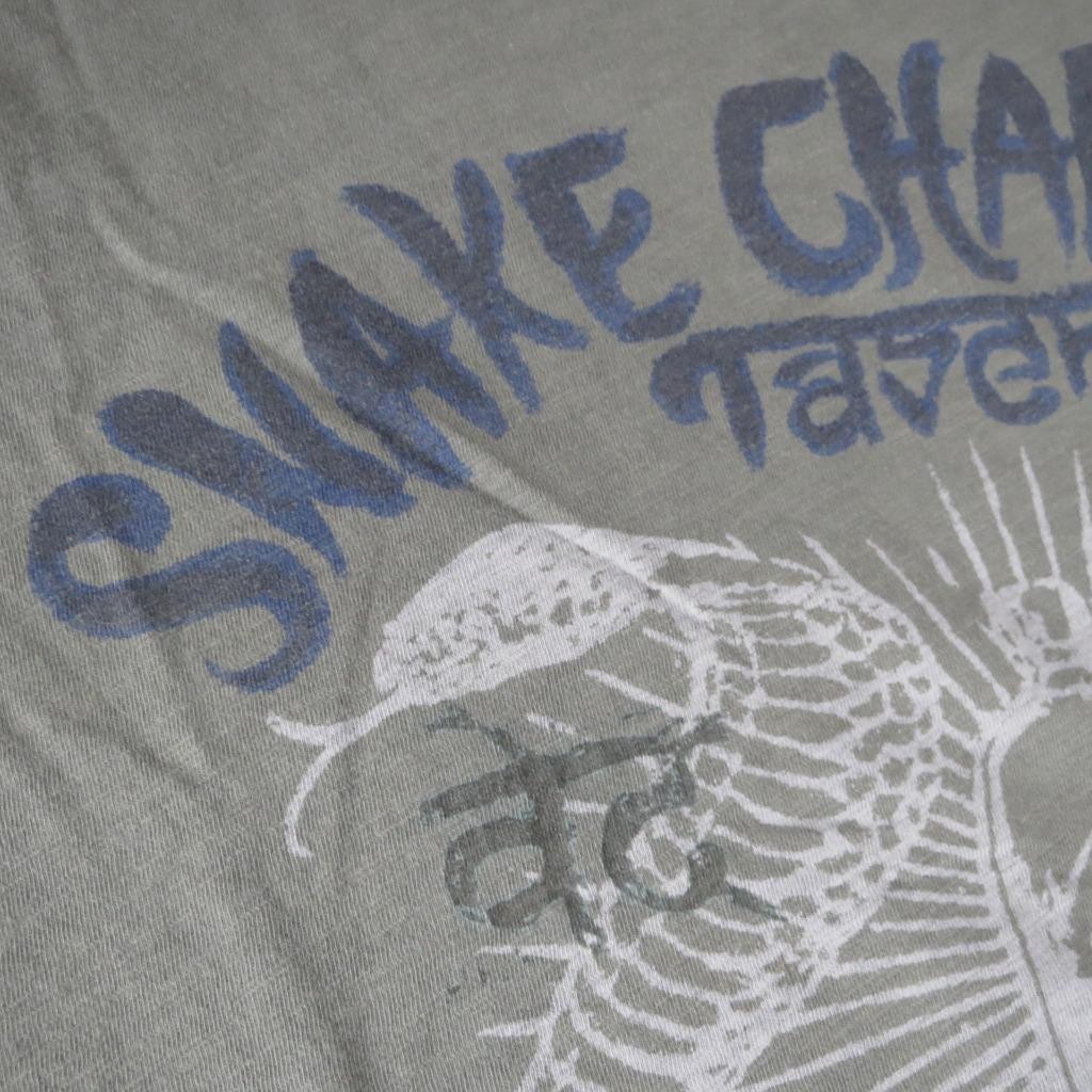 Lucky Brand Snake Charmer Tavern Mens MEDIUM Shirt Bombay India Cobra Venom