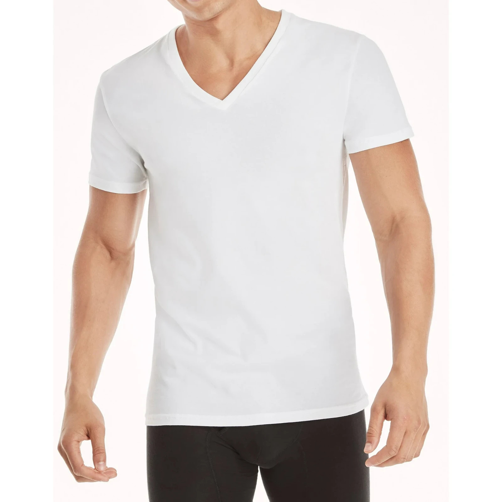 Hanes® Ultimate® Men’s 4-Pack X-Temp BREATHABLE Mesh V-neck Tee “TAGLESS® “