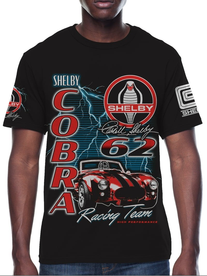 Shelby Cobra CLASSIC MENS Black T-SHIRT. See PICS.