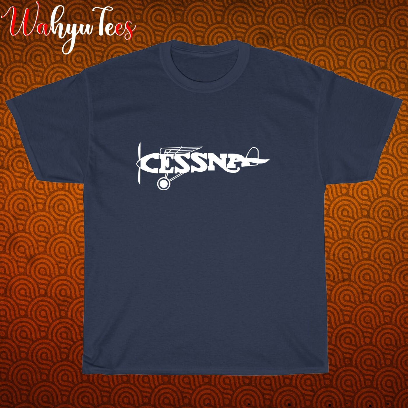 New Cessna Aircraft Company Logo Black/Grey/Navy/White Size S-5XL Unisex T-Shirt