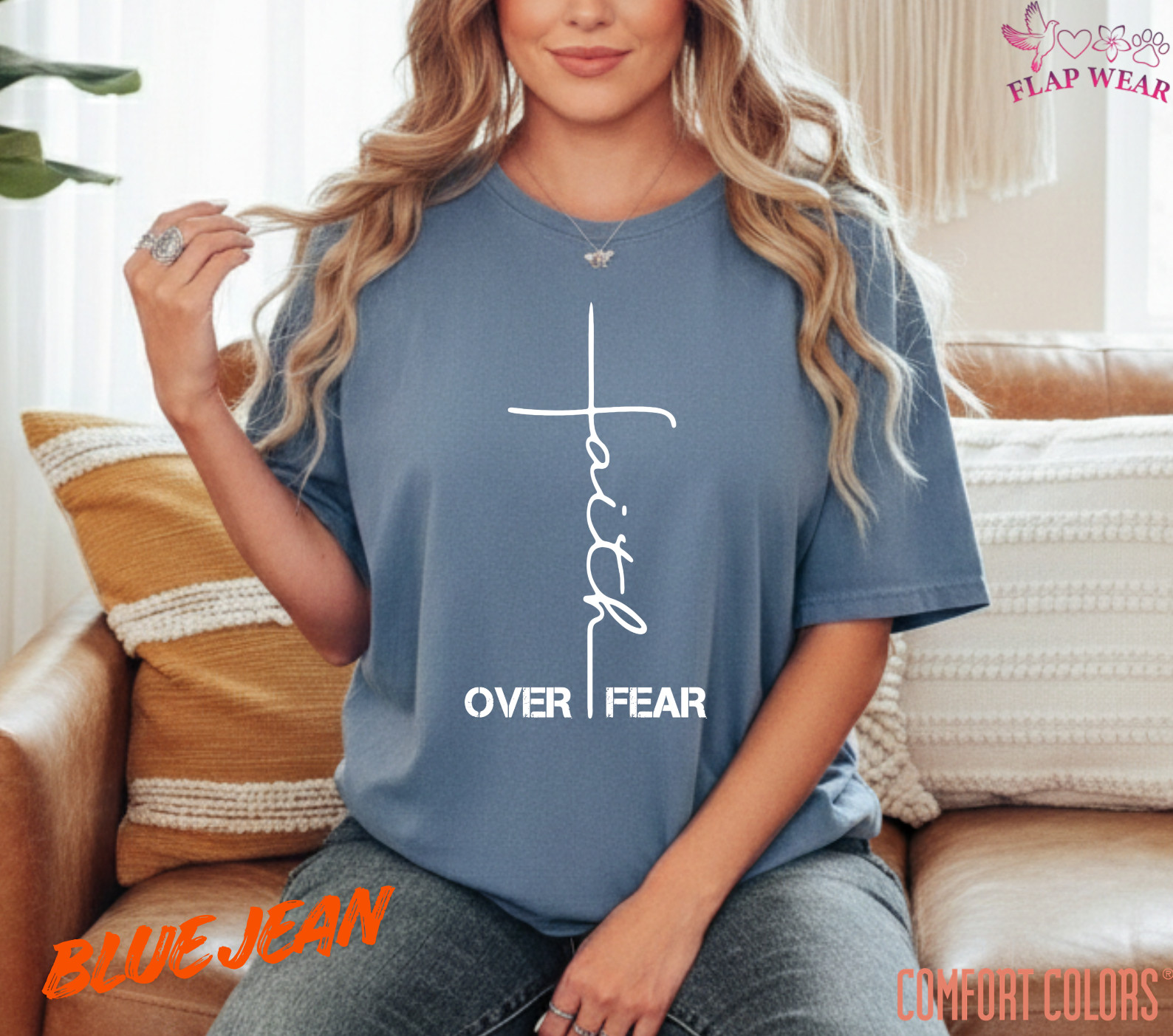 Unisex Faith Over Fear Chri T-Shirt, Men T shirt,Women T shirt Gift Religion Top