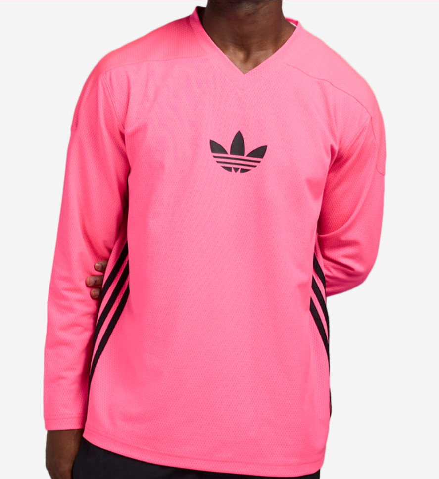 NEW MENS ADIDAS ORIGINALS MESH LONG SLEEVE TREFOIL SHIRT ~ SIZE XL #JY1309