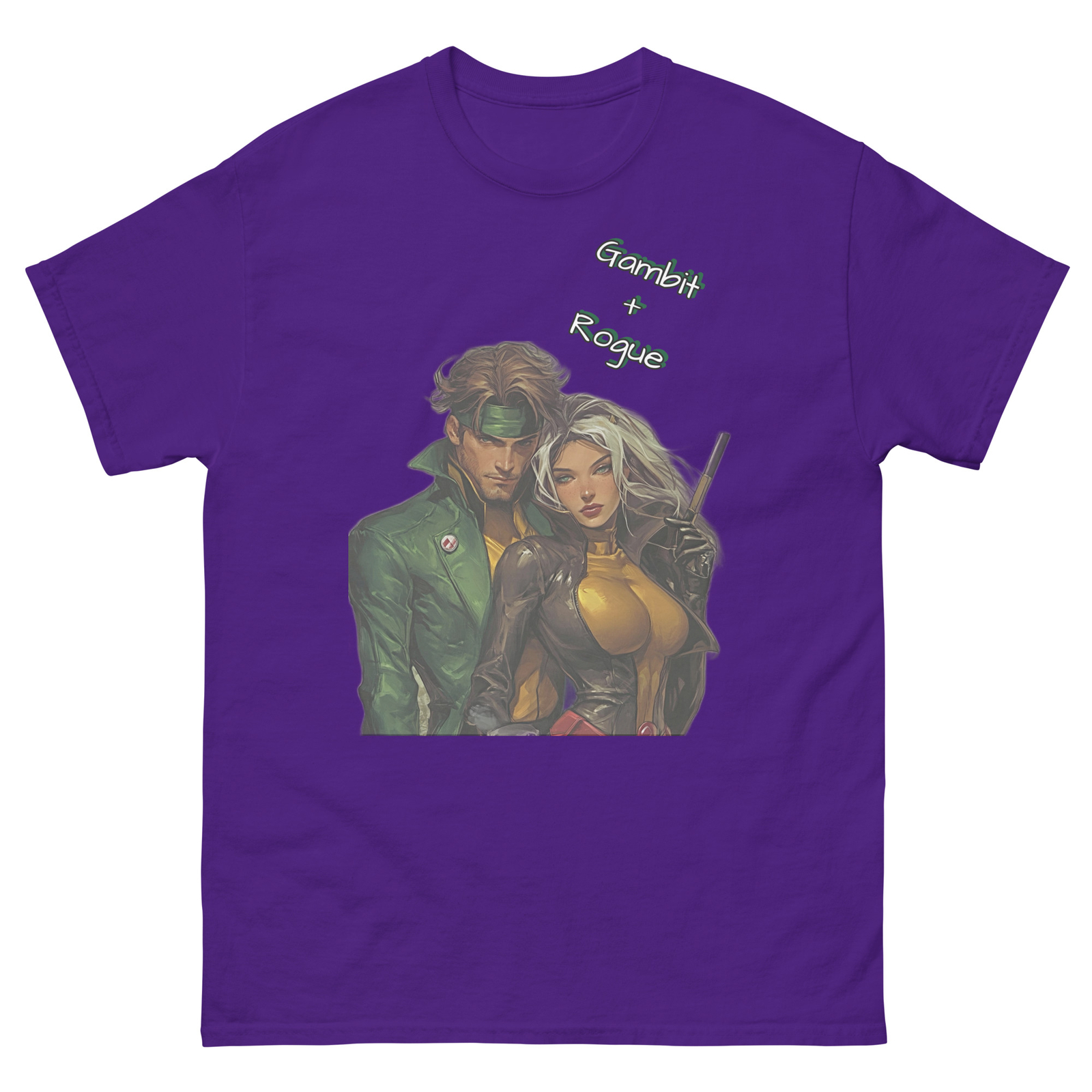 Marvel X-men Tee, Gambit and Rogue, Superhereo Apparell, X-men Comics T-Shirt