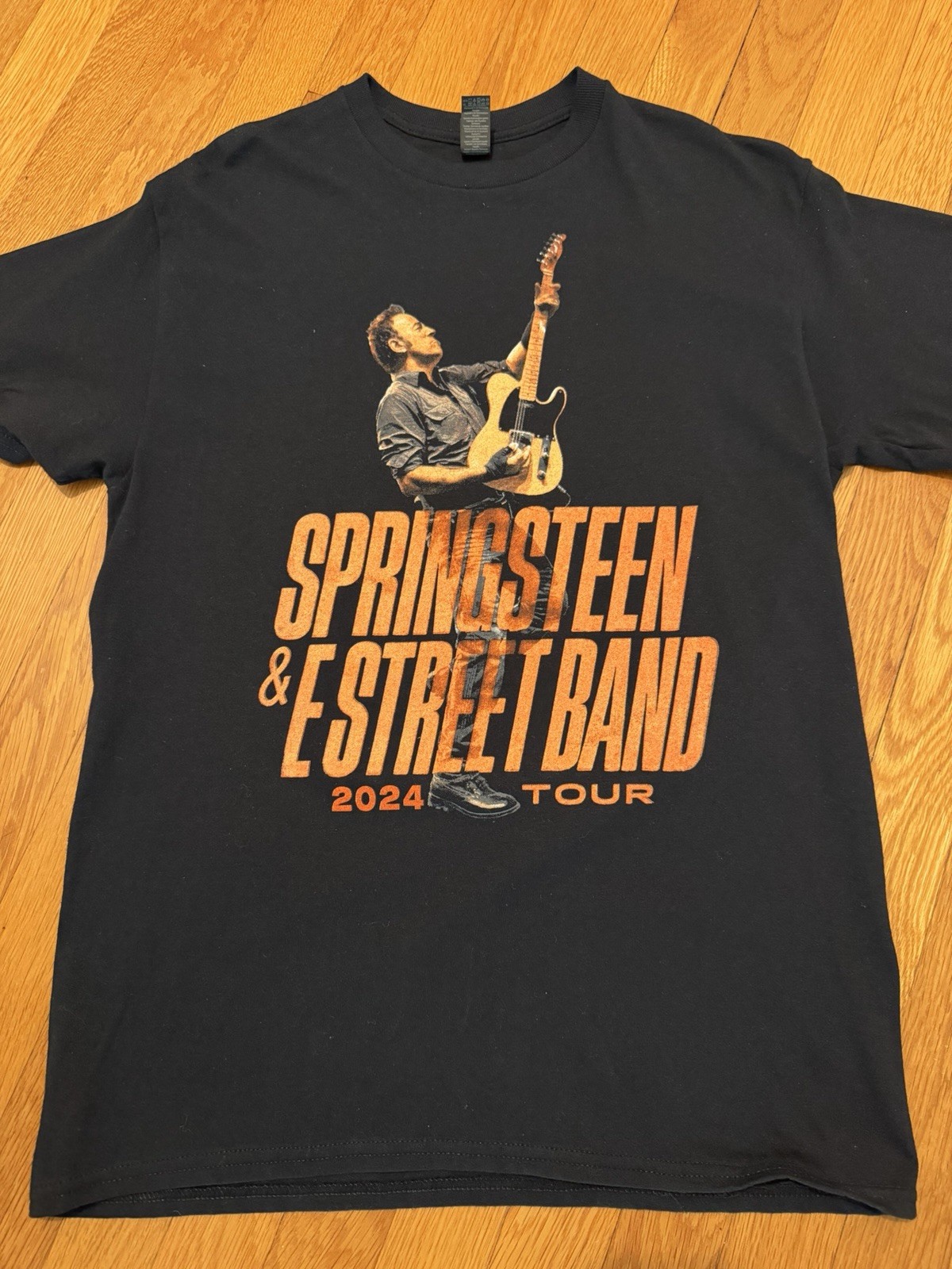 Bruce Springsteen E Street Band 2024 World Tour T-Shirt Mens Medium Slim Fit NM+