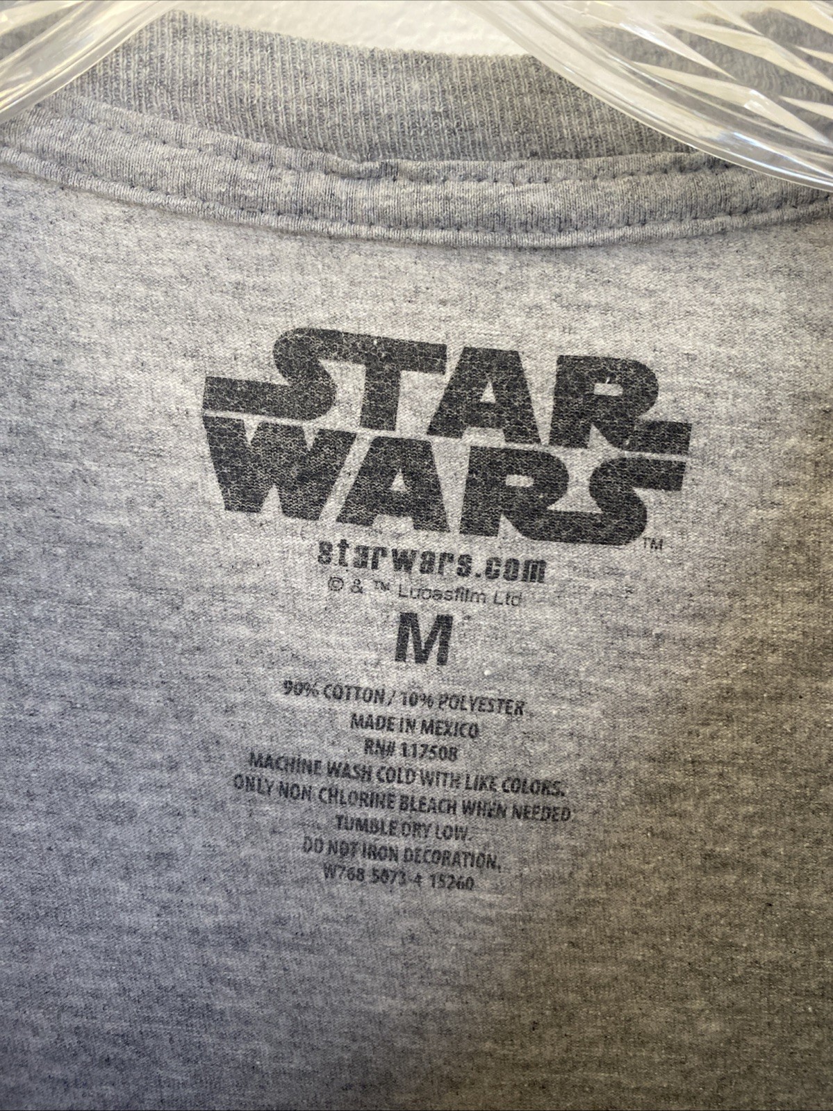 Star Wars Imperial Academy Class Of 77 Graphic T-Shirt Mens Gray Medium Casual