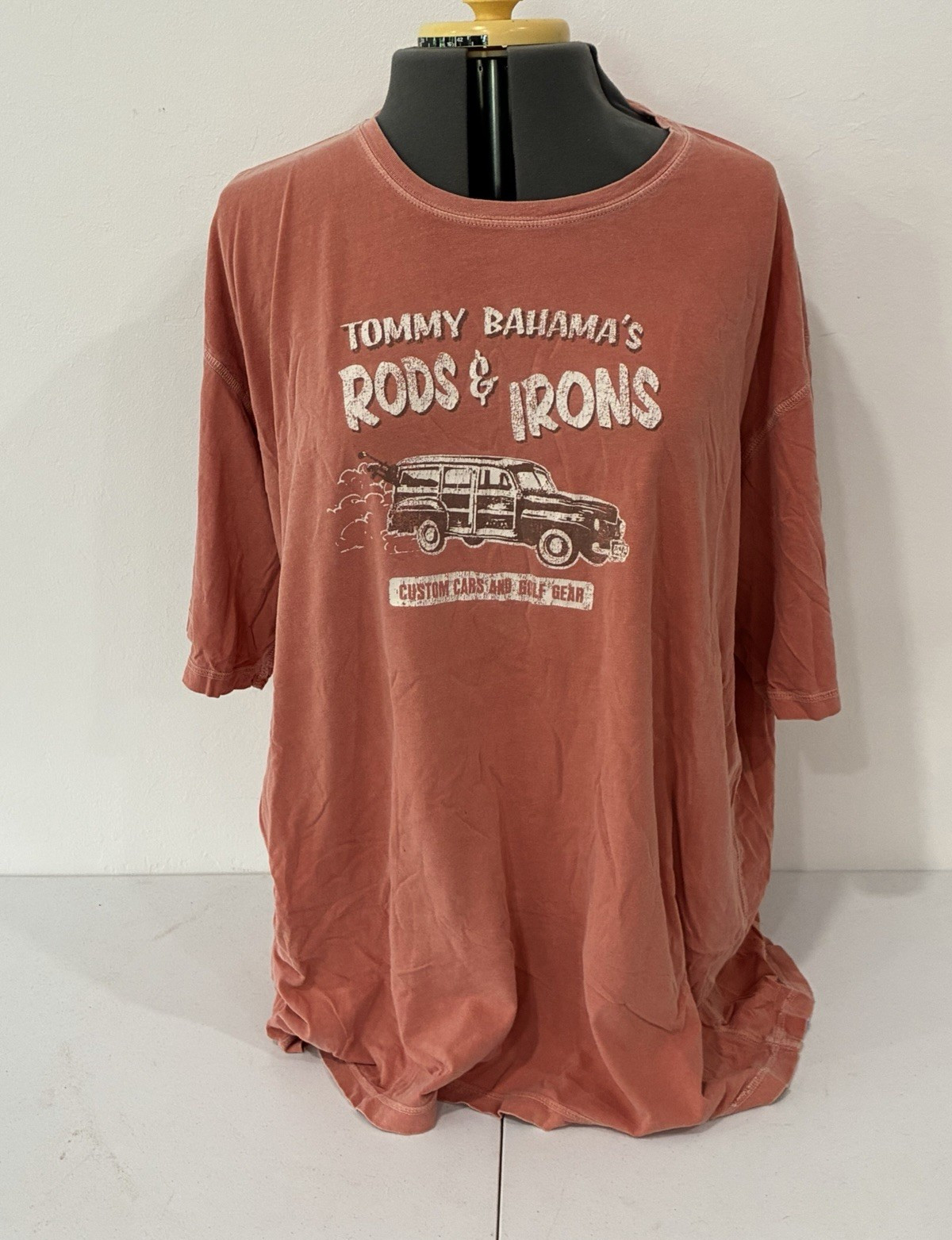 Tommy Bahama Men’s Cars Graphic Logo Tee Crew Neck