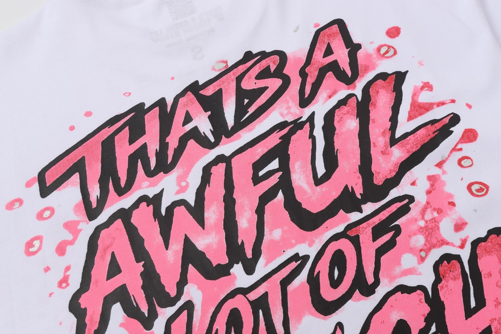 THAT’S A AWFUL LOT OF COUGH SYRUP Tshirt White & Black S-M-L-XL