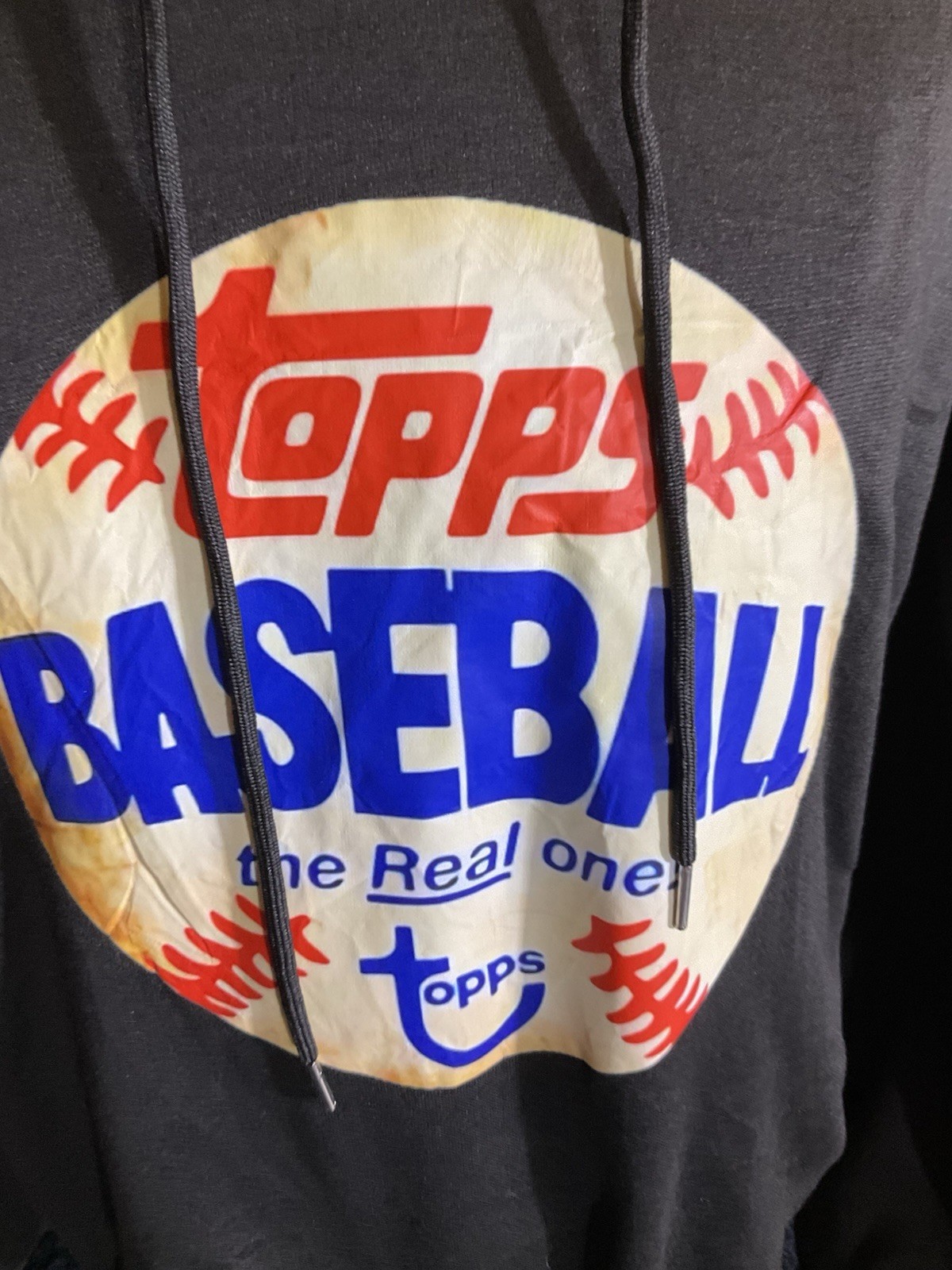 Topps Baseball Hoodie Black Size M