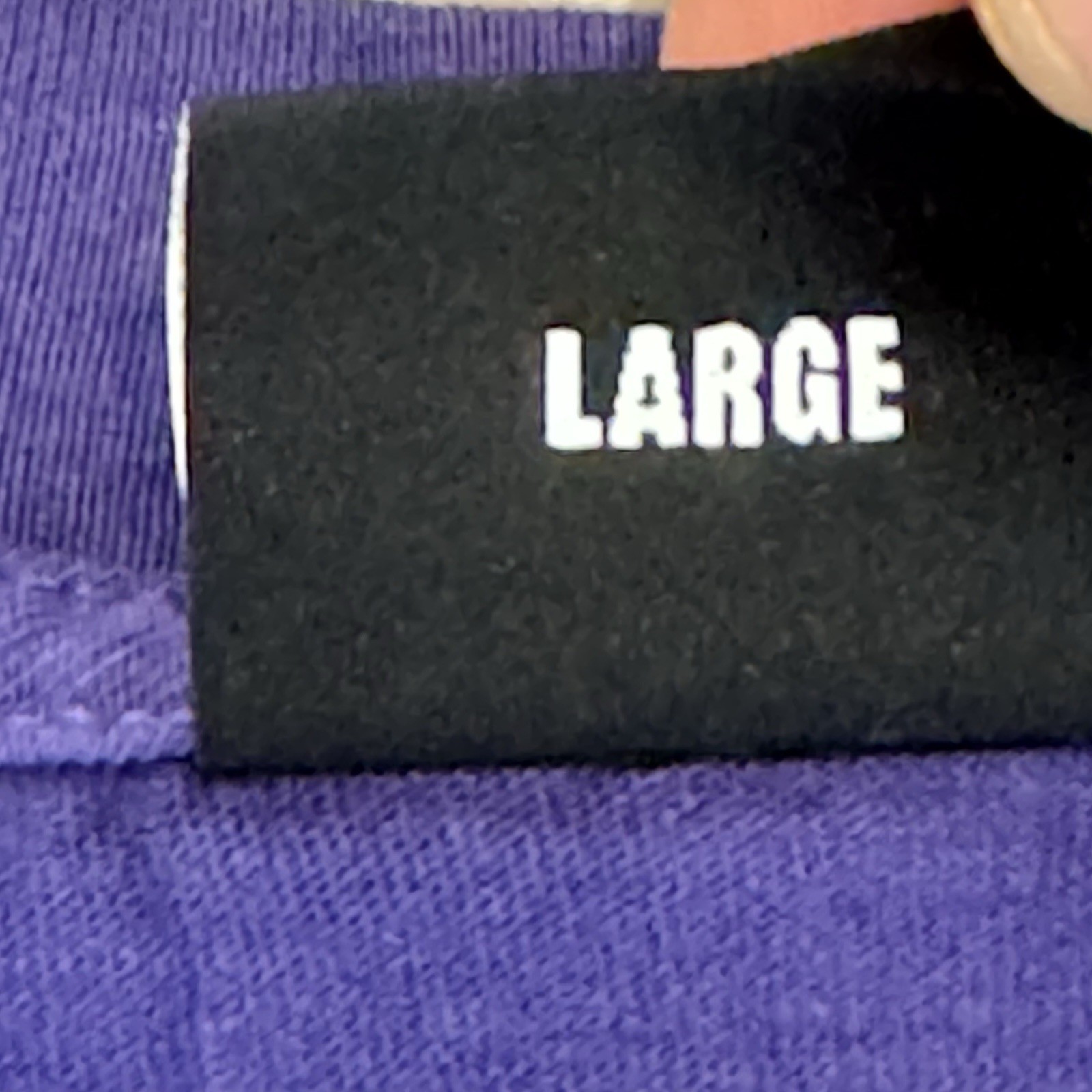 Revenge Basic Purple Embroidered Crew Neck cotton T-Shirt Size Men’s Large NEW