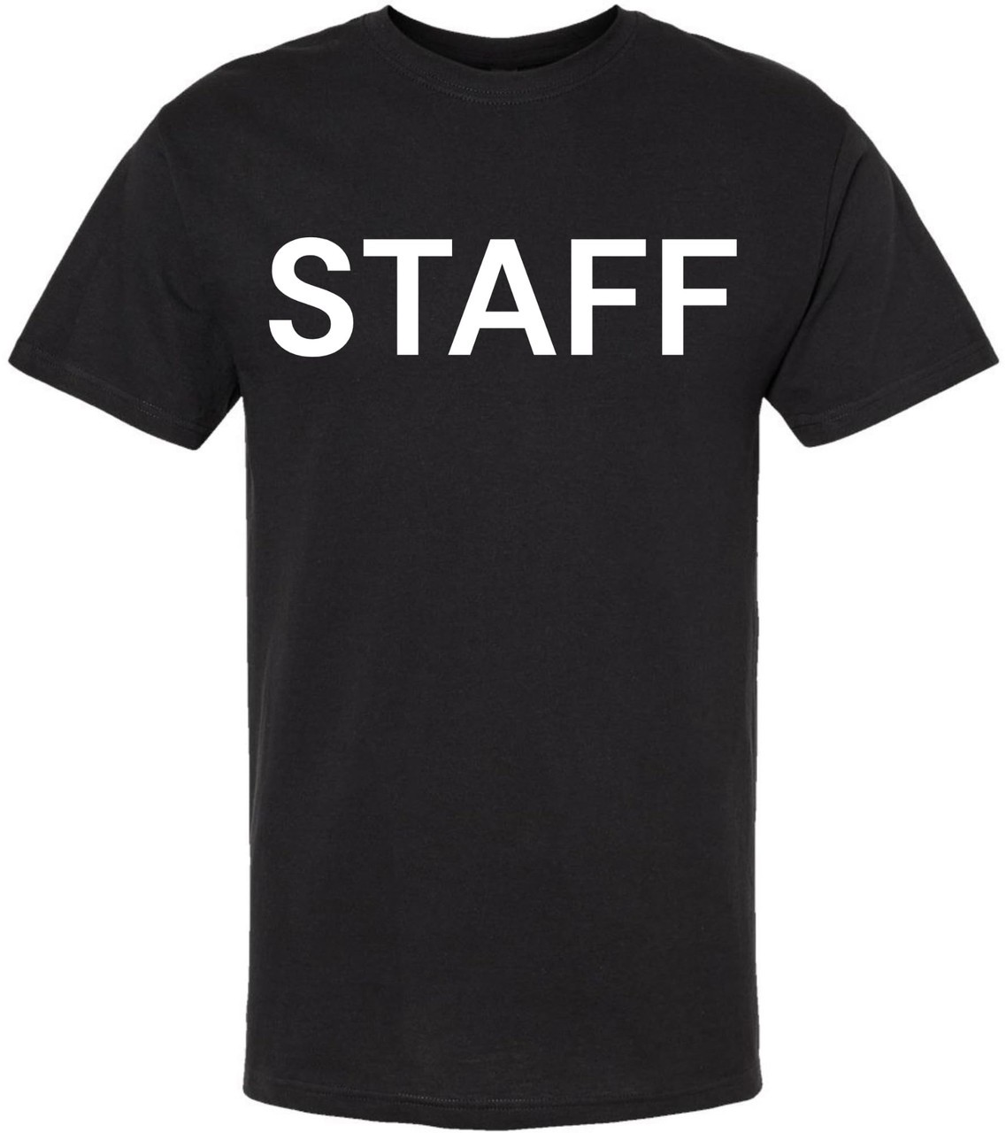 Staff T Shirt Printed Work Uniform Crewneck Tee Event Security Team Shirt