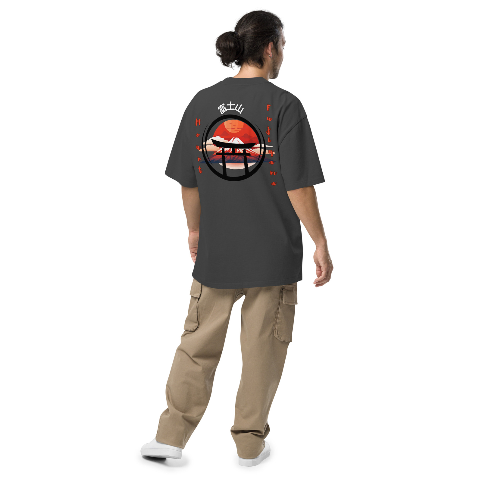 Mount Fujiyama Oversized faded t-shirt