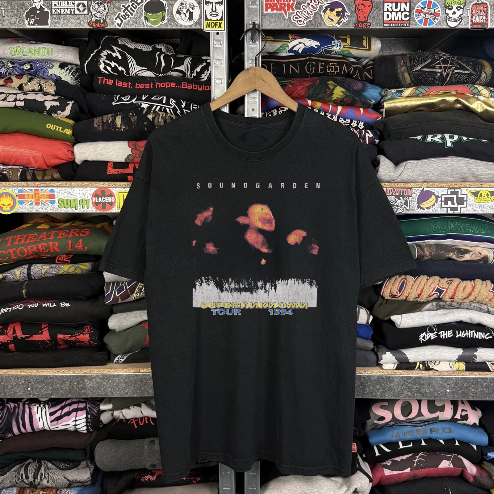 1994 Soundgarden Superunknown Tour Rare T-Shirt Black L