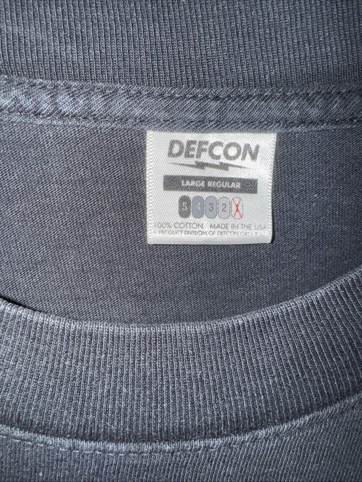DEFCON Group Flight Path Tee Shirt – Black Men’s Size Large
