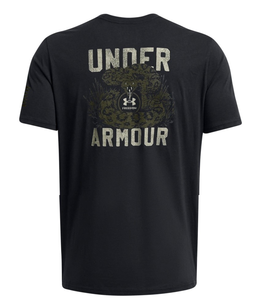 Under Armour 1382996 UA Men’s 3XL Freedom Mission Made Snake Black T-Shirt