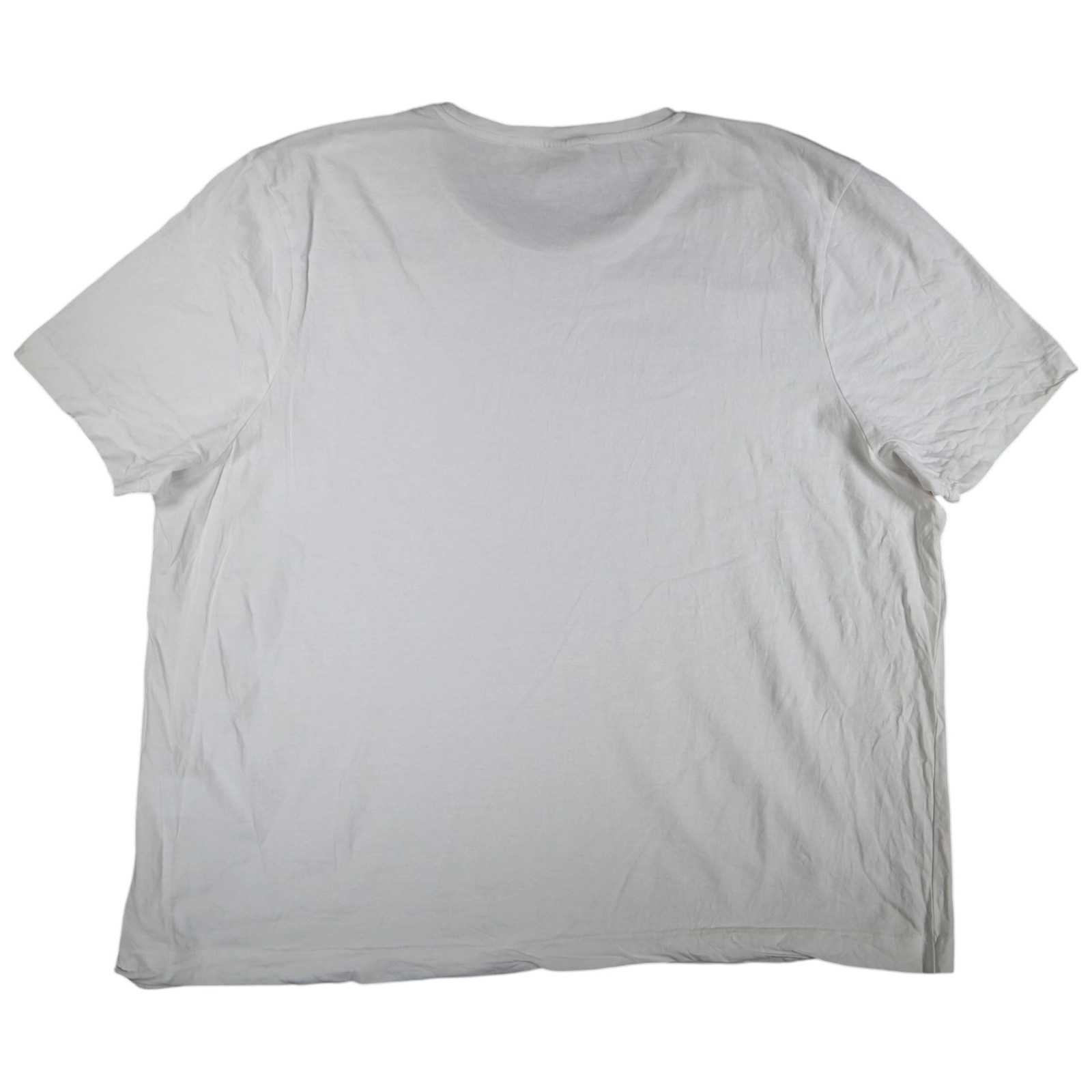 Slazenger Mens T-Shirt Size 4XL White Short Sleeve Round Neck 100% Cotton