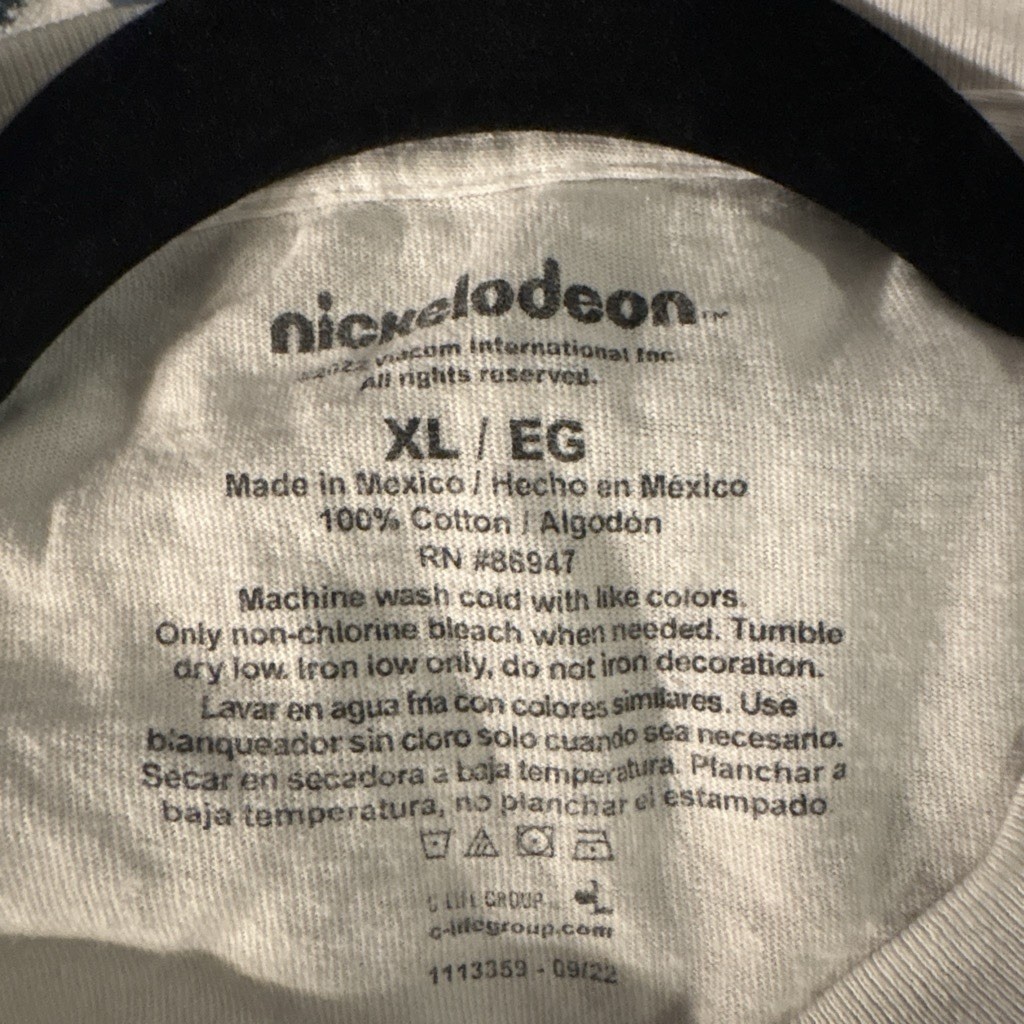 Nickelodeon Hey Arnold! Best of the 90s White Men’s XL Cotton T-Shirt