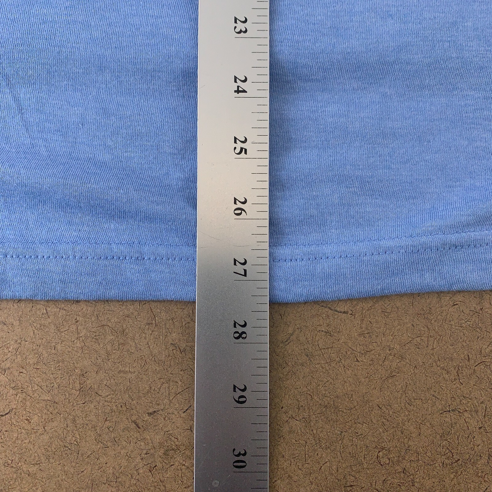 Lot of 5 Tultex 241 Unisex Size Medium Blue Short Sleeve Poly-rich Blend Tees